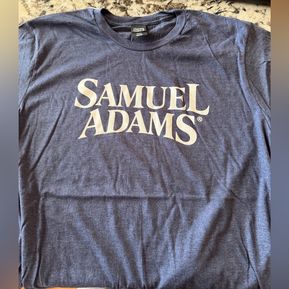 Samuel Adams Blue T-Shirt Unisex Size Medium
